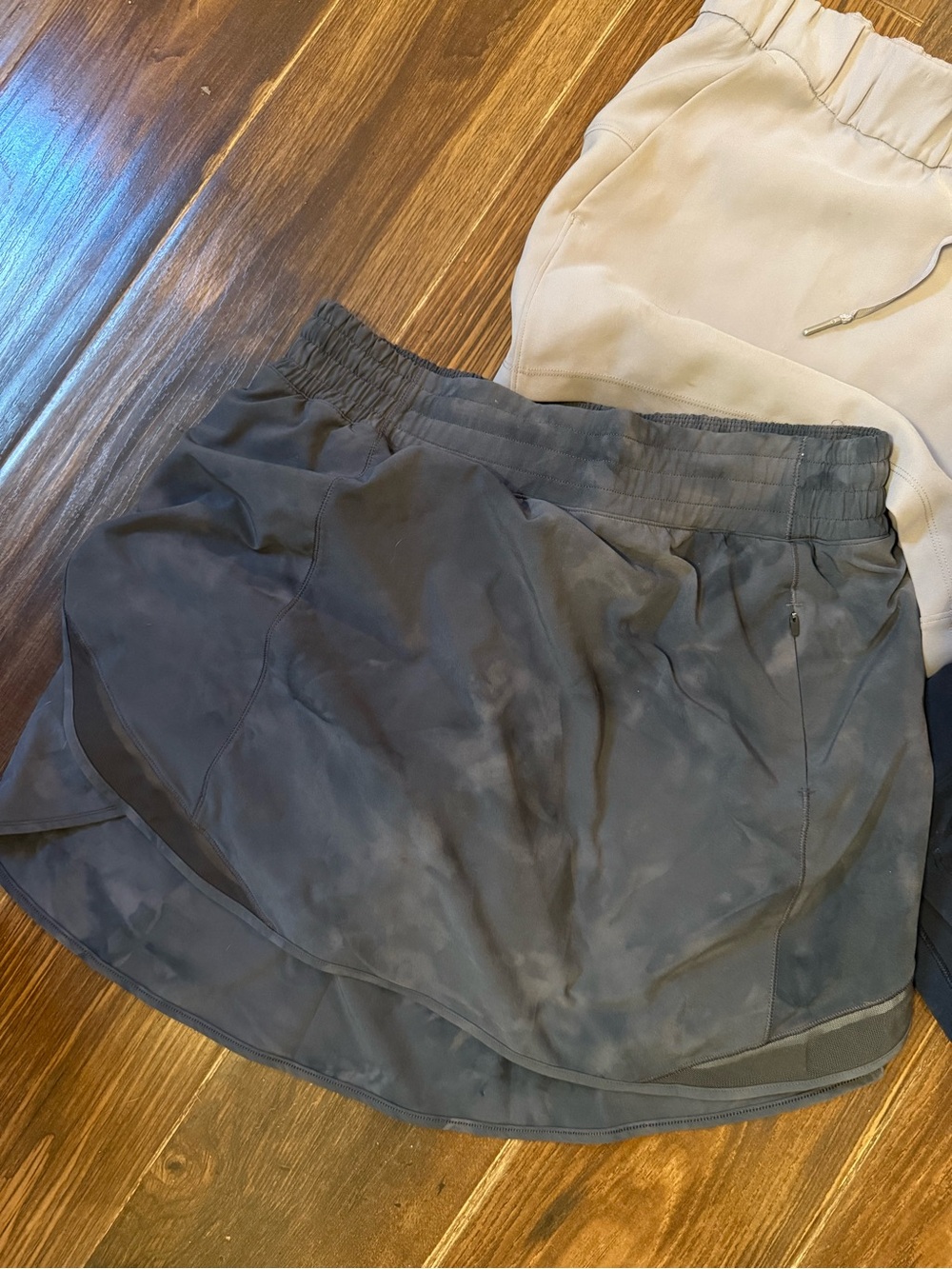3 pair of lululemon shorts. 2 are size 12 and the gray are size 10. - Picture 3 of 7